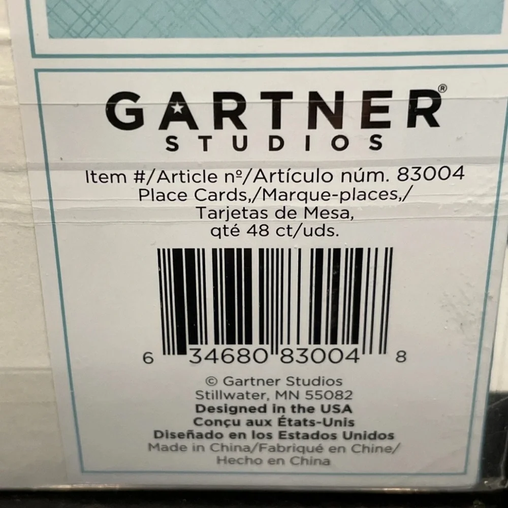 $4 if bundled Gartner Studios PLACE CARDS Pearl Ivory 48 Printable cards